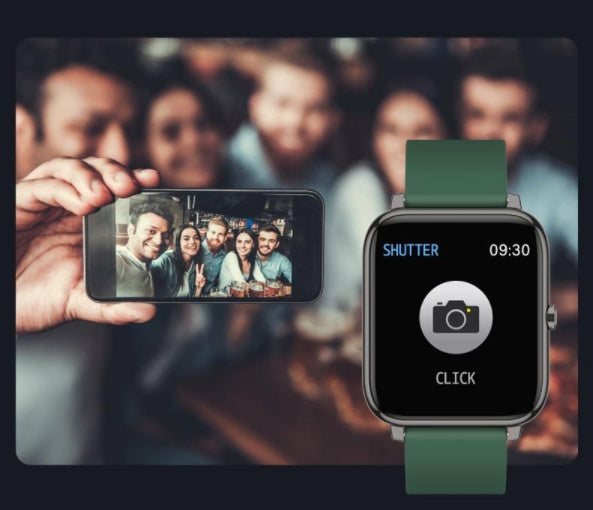 P22 Smart Watch – Fitness Tracker with Heart Rate Monitor & IPS Colour Screen – ArmyGreen