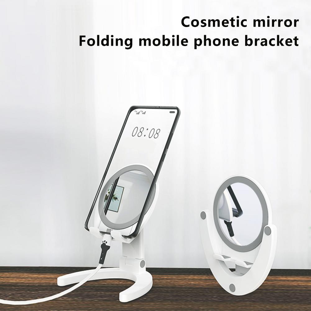 portable-phone-holder-stand-desk-tablet-with-mirror-mobile-phone-bracket-with-mirror-foldable-phone-holder