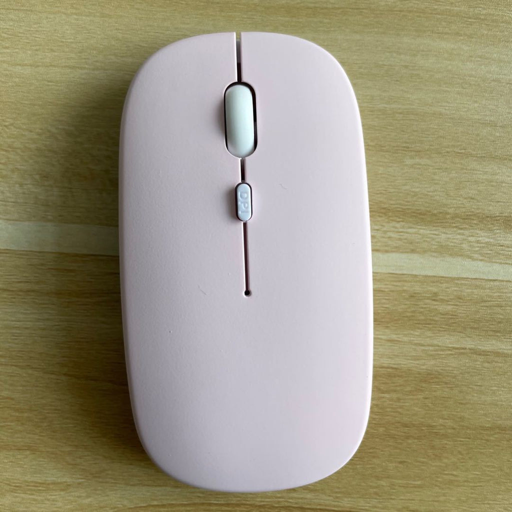 Ultra-Thin Dual-Mode Wireless Mouse - 2.4GHz & Bluetooth, 4-Gear DPI, Four-Way Scroll | 8 Colours