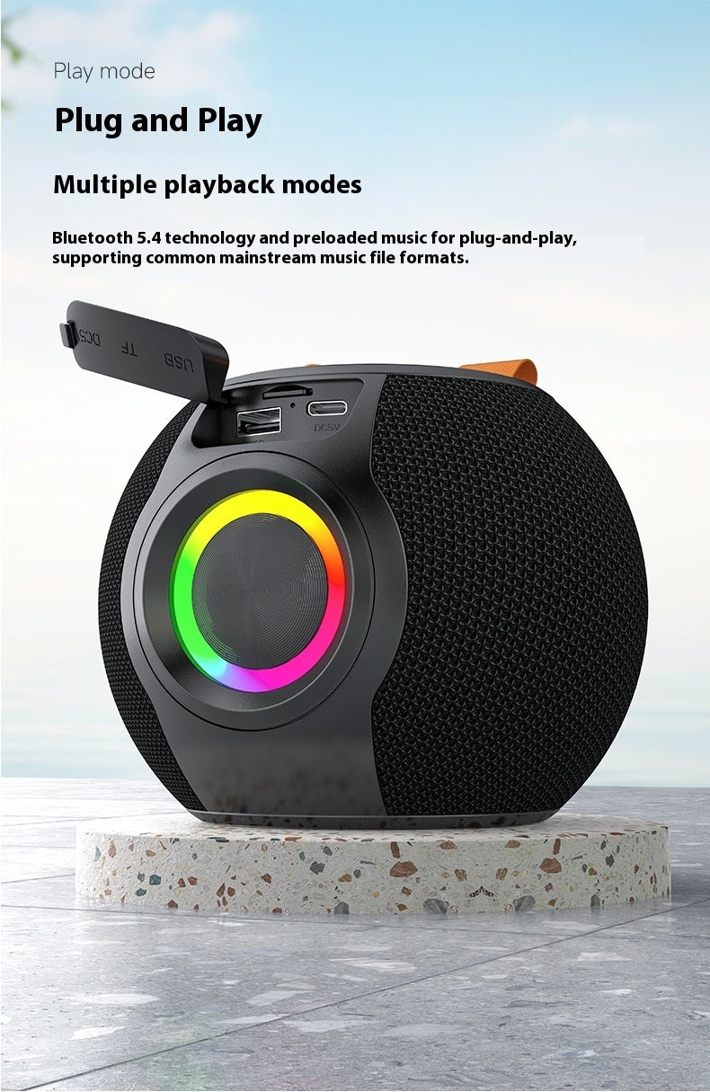 bluetooth-speaker-portable-rgb-lamp-portable-card-waterproof-tws-small-speaker