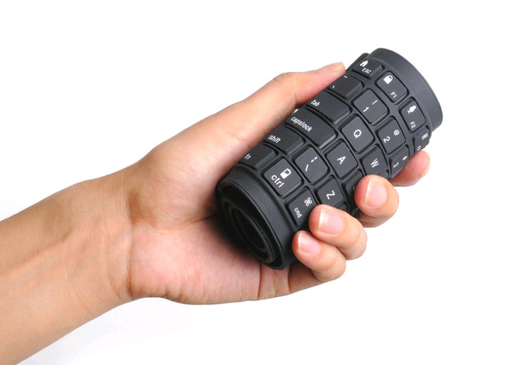 IP67 Waterproof Foldable Silicone Bluetooth Keyboard - 108 Keys, 10m Range