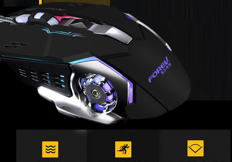Mechanical Wired Gaming Luminous USB Gaming Mouse – view 4