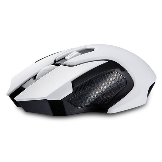Blue & White Porcelain Wireless Mouse - 1600 DPI, Four-Way Scroll, Auto-Sleep | 2×AAA | White