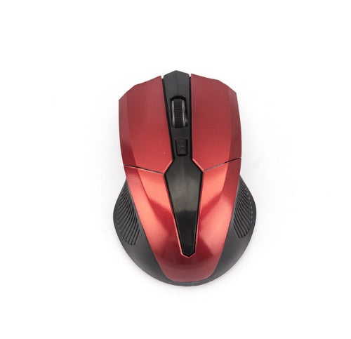 Wireless Gaming Mouse 2.4G USB | 4-Button 1600 DPI | Yellow, Gray & Red