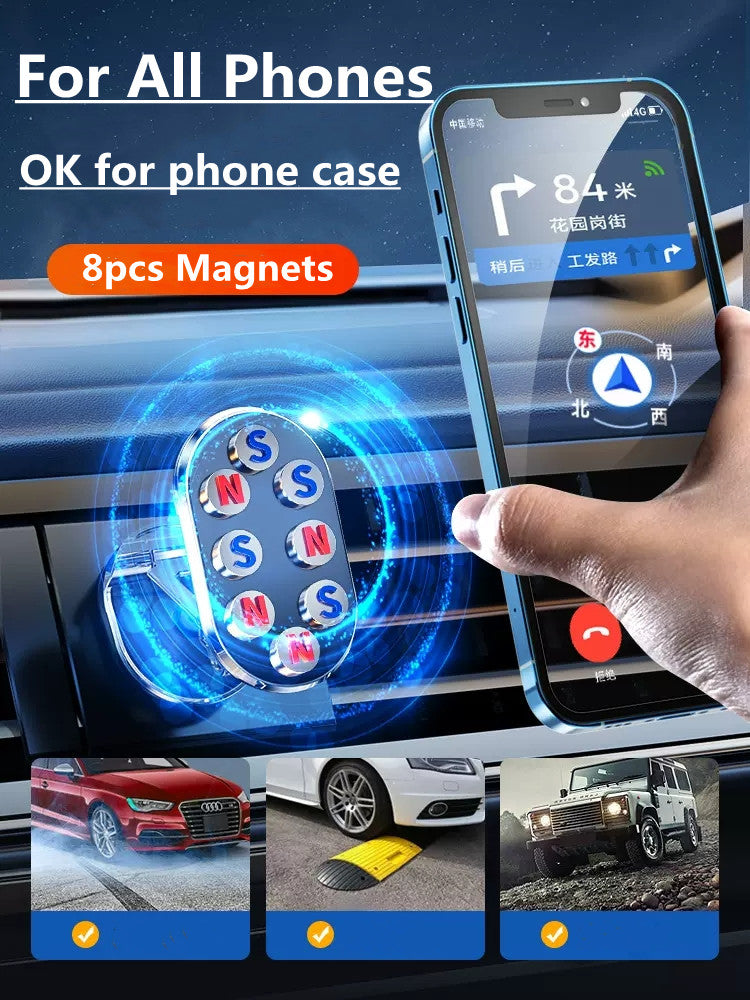 rotate-metal-magnetic-car-phone-holder-foldable-universal-mobile-phone-stand-air-vent-magnet-mount-gps-support