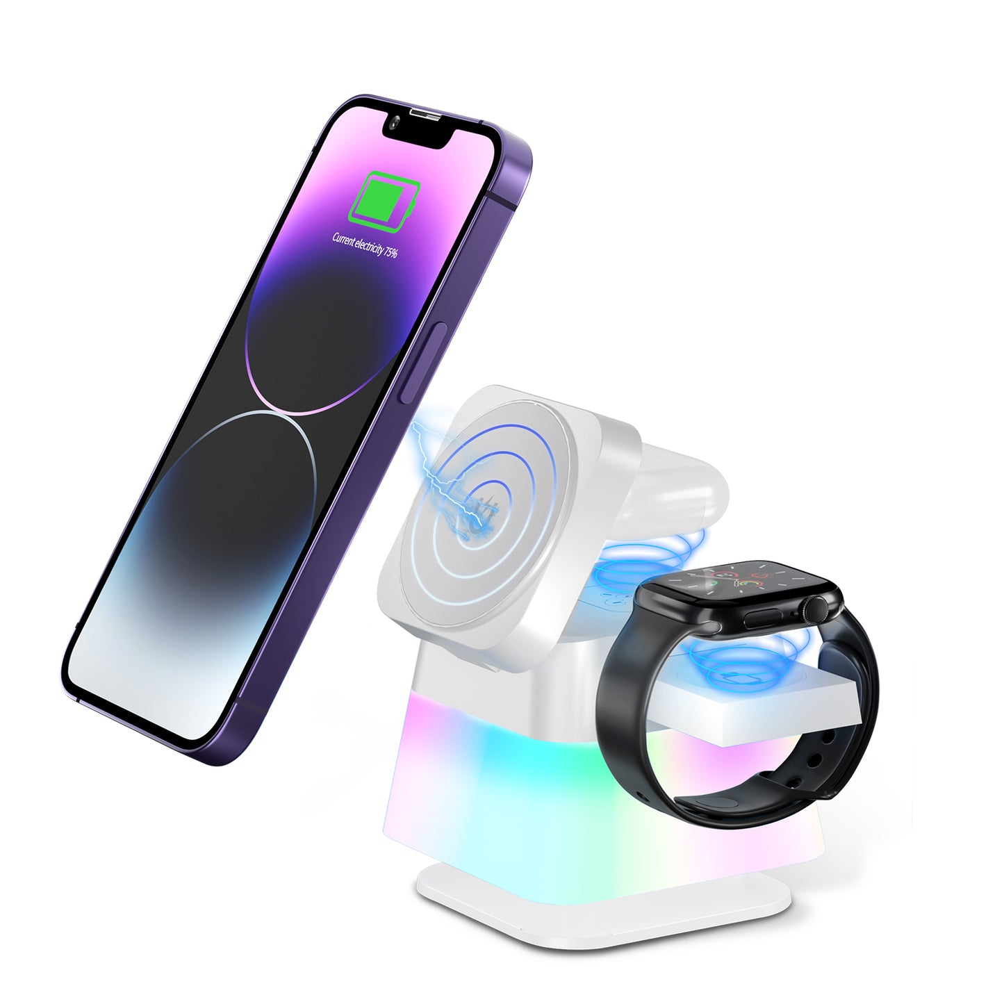 4-in-1-rotatable-colorful-lighting-wireless-charger-stand-for-phone-15-14-13-12-pro-max-8-7-holder-magnetic-fast-charging-station