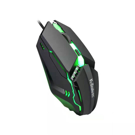 RGB Glow Gaming Mouse - Colour Glow Lighting, ABS | Black