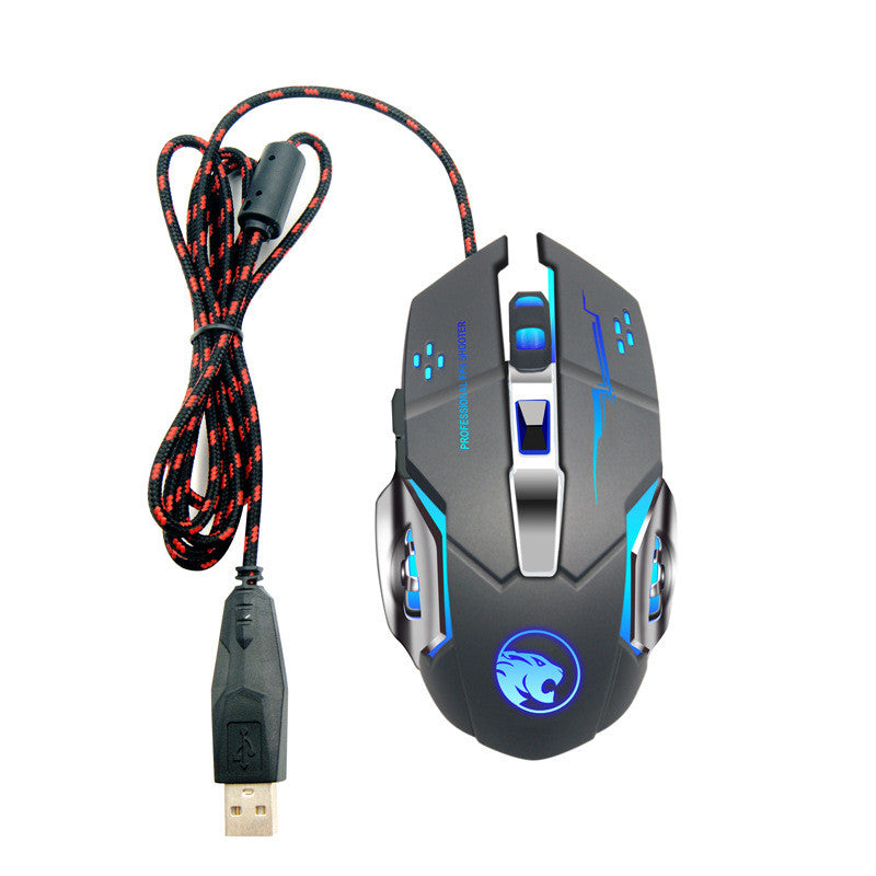 Dual-Mode Silent Gaming Mouse - 2.4G Wireless Rechargeable or Wired, 1600 DPI, 6 Buttons | 3 Colours