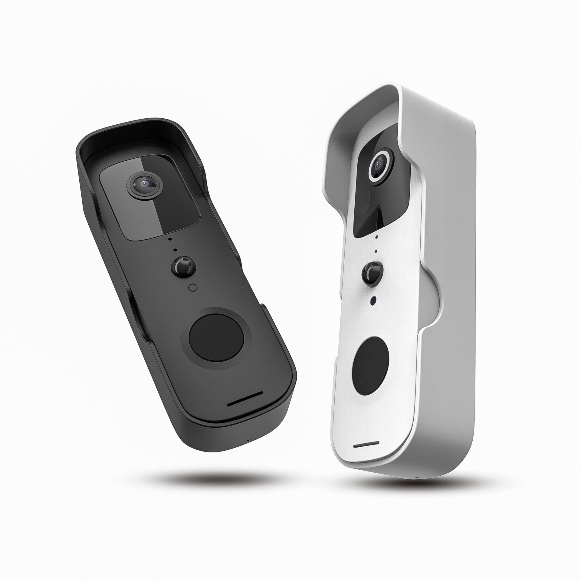 T30 WiFi Video Doorbell | 1080P | 2MP CMOS | 50m IR Night Vision | Doodle App | Alexa & Google Assistant Options | White & Black – product image 2 | Fidmat24 Tech Market