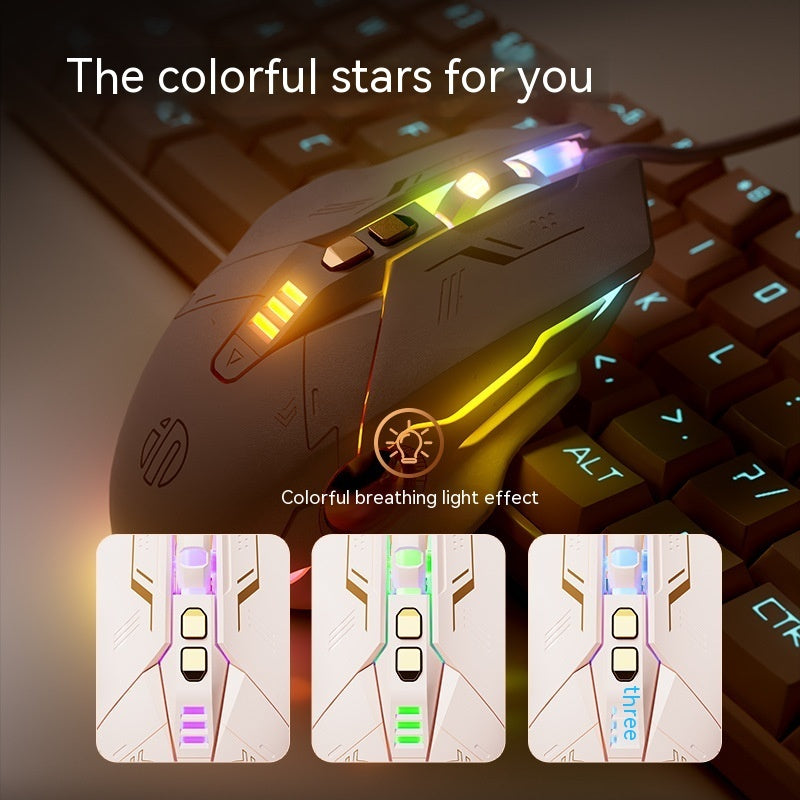 Wired USB Optical Mouse - Ergonomic Design, 1.5m Cable, Plug & Play