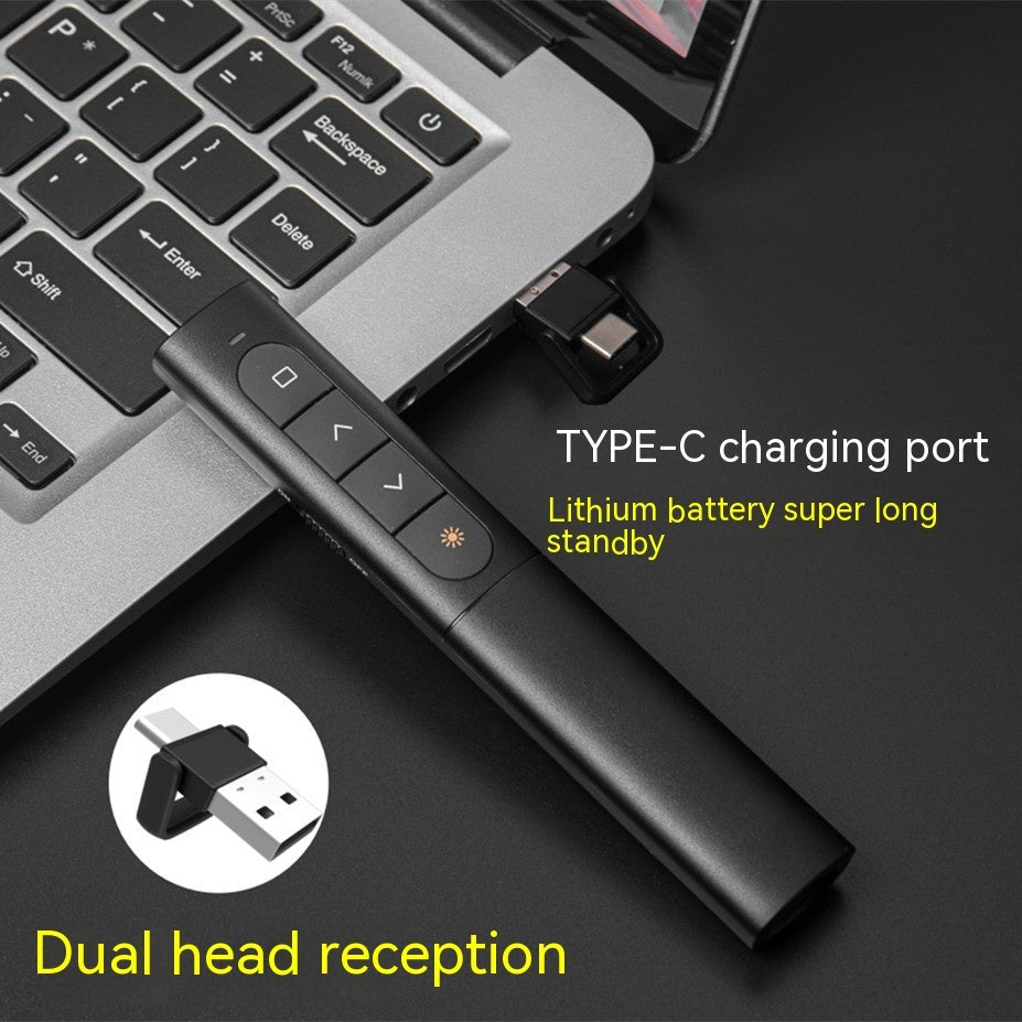 ppt-laser-pointer-with-remote-control-double-headed-presenter