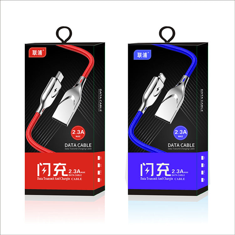 Zinc Alloy Braided Charging Cable - Micro-USB, Lightning & USB-C | 1m & 2m