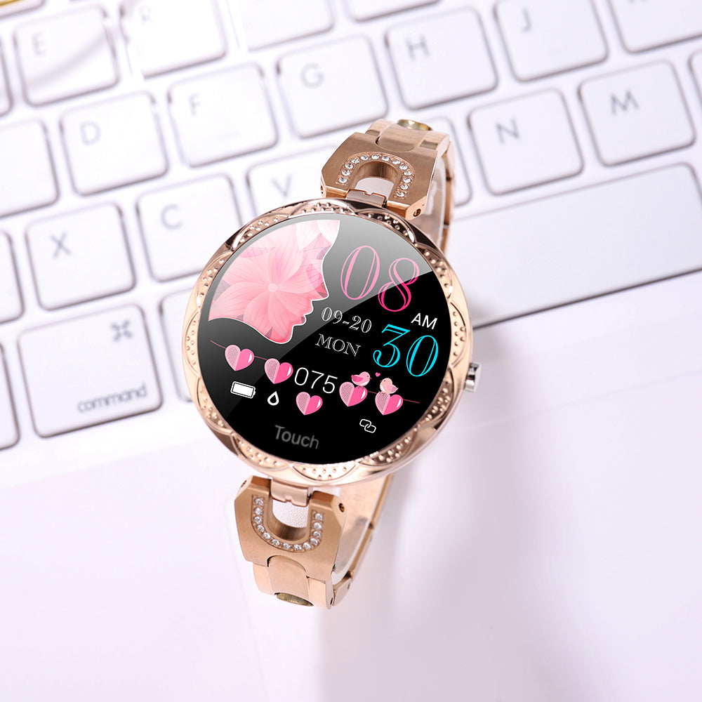 Women’s Smart Watch – IP67 Waterproof, Heart Rate & 1.08" HD LCD Display
