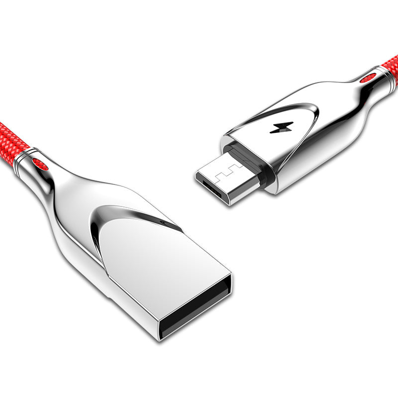 Zinc Alloy Braided Charging Cable - Micro-USB, Lightning & USB-C | 1m & 2m