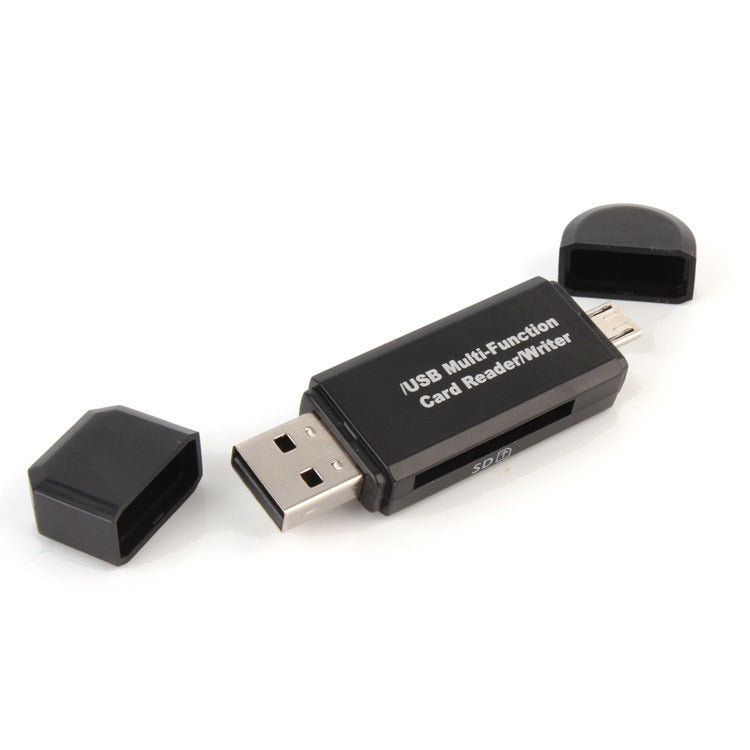 USB OTG Card Reader - SD & MicroSD for Phones, Tablets & Computers