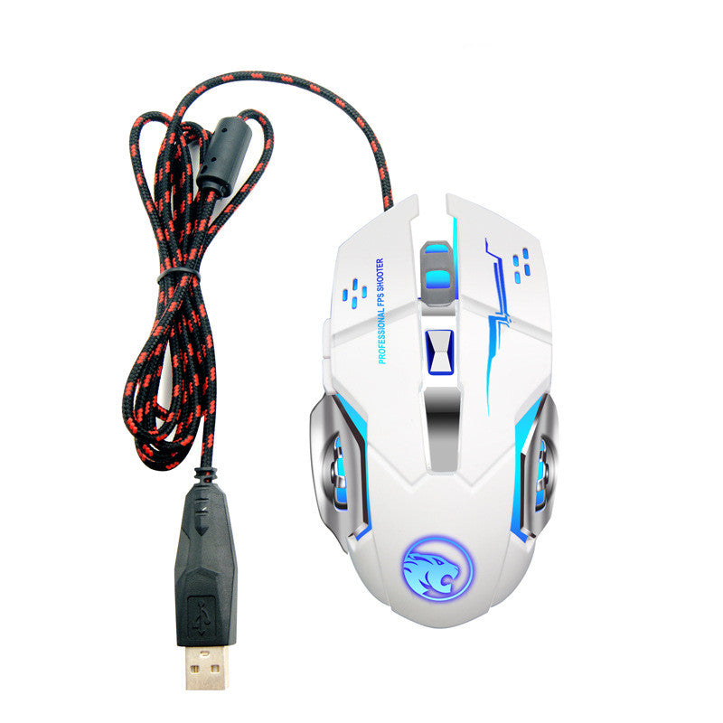 Dual-Mode Silent Gaming Mouse - 2.4G Wireless Rechargeable or Wired, 1600 DPI, 6 Buttons | 3 Colours