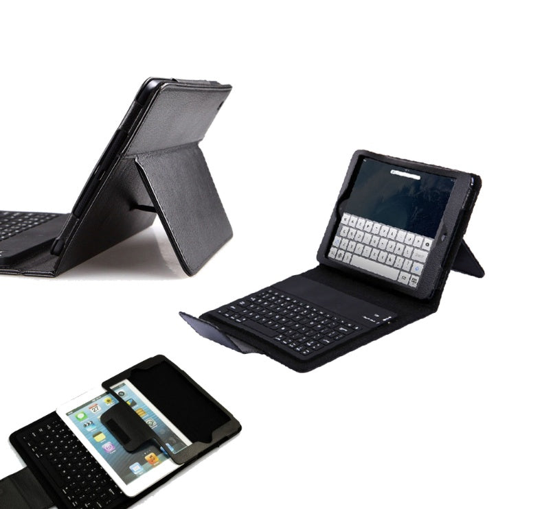 iPad Mini 1/2/3/4 Waterproof Silicone Bluetooth Keyboard Case - 55hr Battery, 60-Day Standby