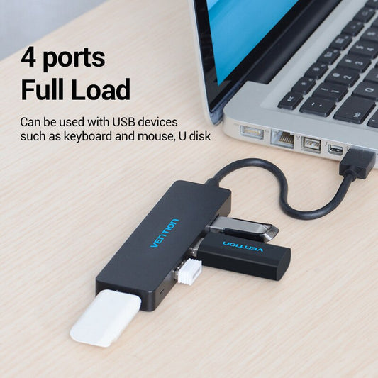 4-Port USB 3.0 Hub Splitter - High-Speed Data Transfer