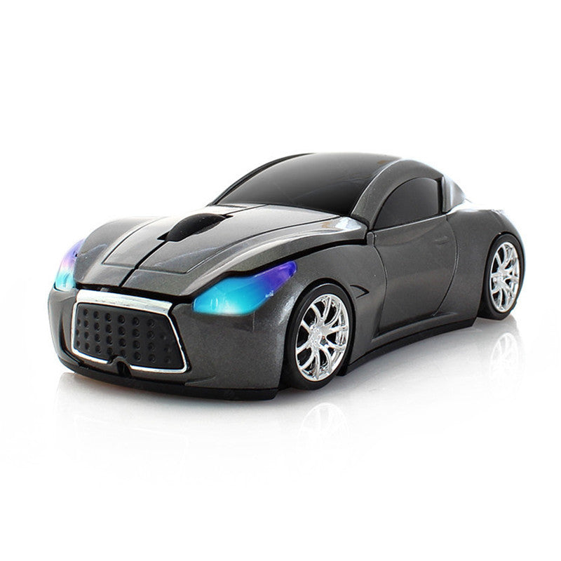 Car-Shaped Wireless Mouse - 1000 DPI, 2.4GHz, 10m Range | White, Red, Green, Blue, Black & Grey