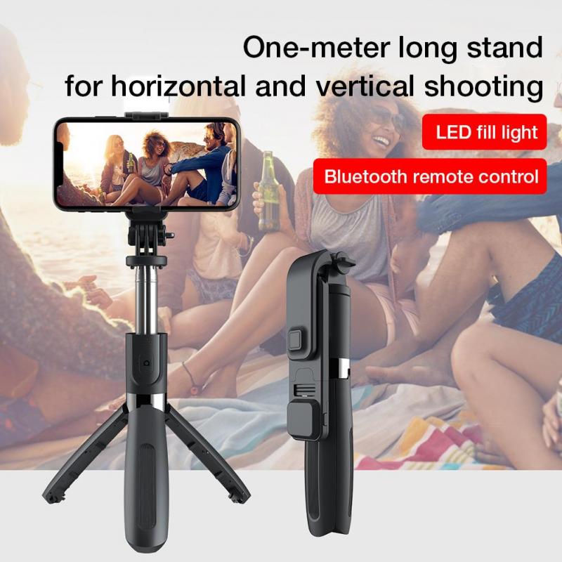 compatible-with-apple-bluetooth-selfie-stick-mobile-remote-control-tripod