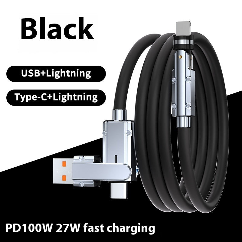 Zinc Alloy Fast Charging Cable - Lightning & USB-C | 8 Colours | 1m
