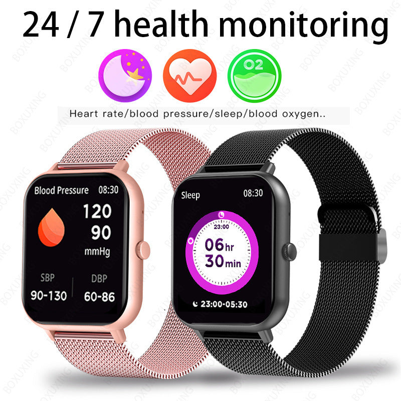 ZL54C Smart Watch – AMOLED, AI Voice, Bluetooth Calling & 7–14 Day Battery – Black