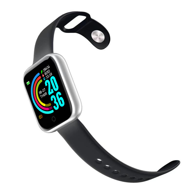 Y68 FitPro Smart Bracelet – 1.44" Bluetooth Sports Watch with Sleep & Health Tracking – Black And Pink