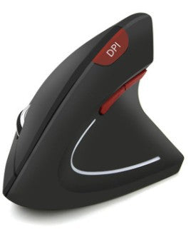 Vertical Ergonomic Mouse - Wired, Wireless Rechargeable & Battery Options