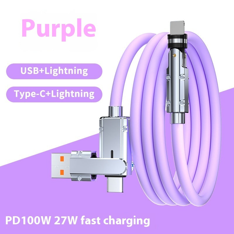 Zinc Alloy Fast Charging Cable - Lightning & USB-C | 8 Colours | 1m