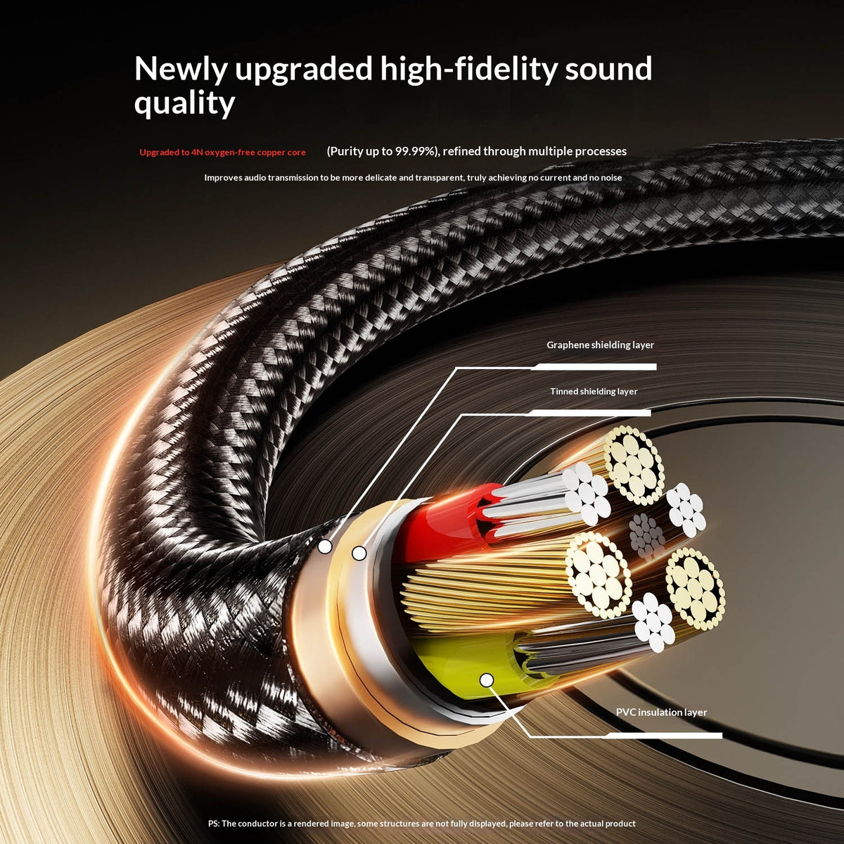 USB-C to 3.5mm Audio Cable – product image 2
