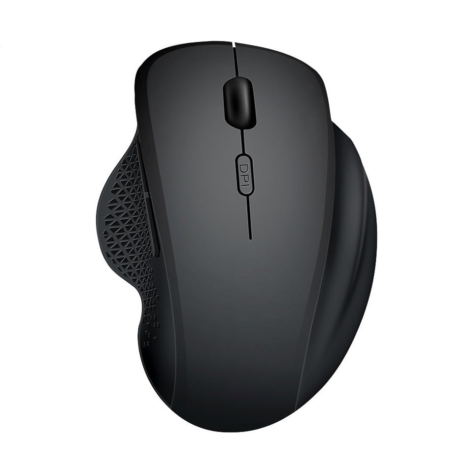 USB Rechargeable Wireless Mouse - Full-Size, Photoelectric | Grey & Black