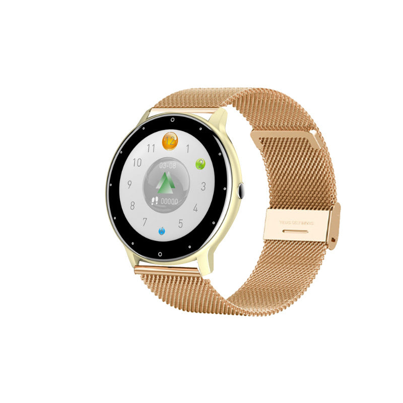 PulseMate Pro Smart Watch – Health & Fitness Tracker with Heart Rate & Weather – Powder steel