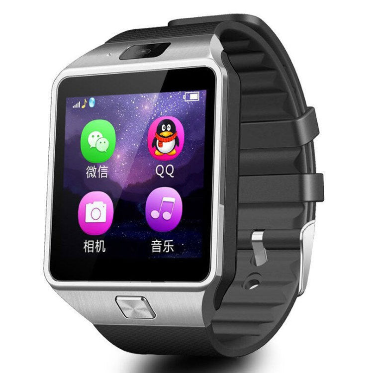 DZ09 Smart Watch – SIM Card Phone Watch with Bluetooth & Health Monitoring – black