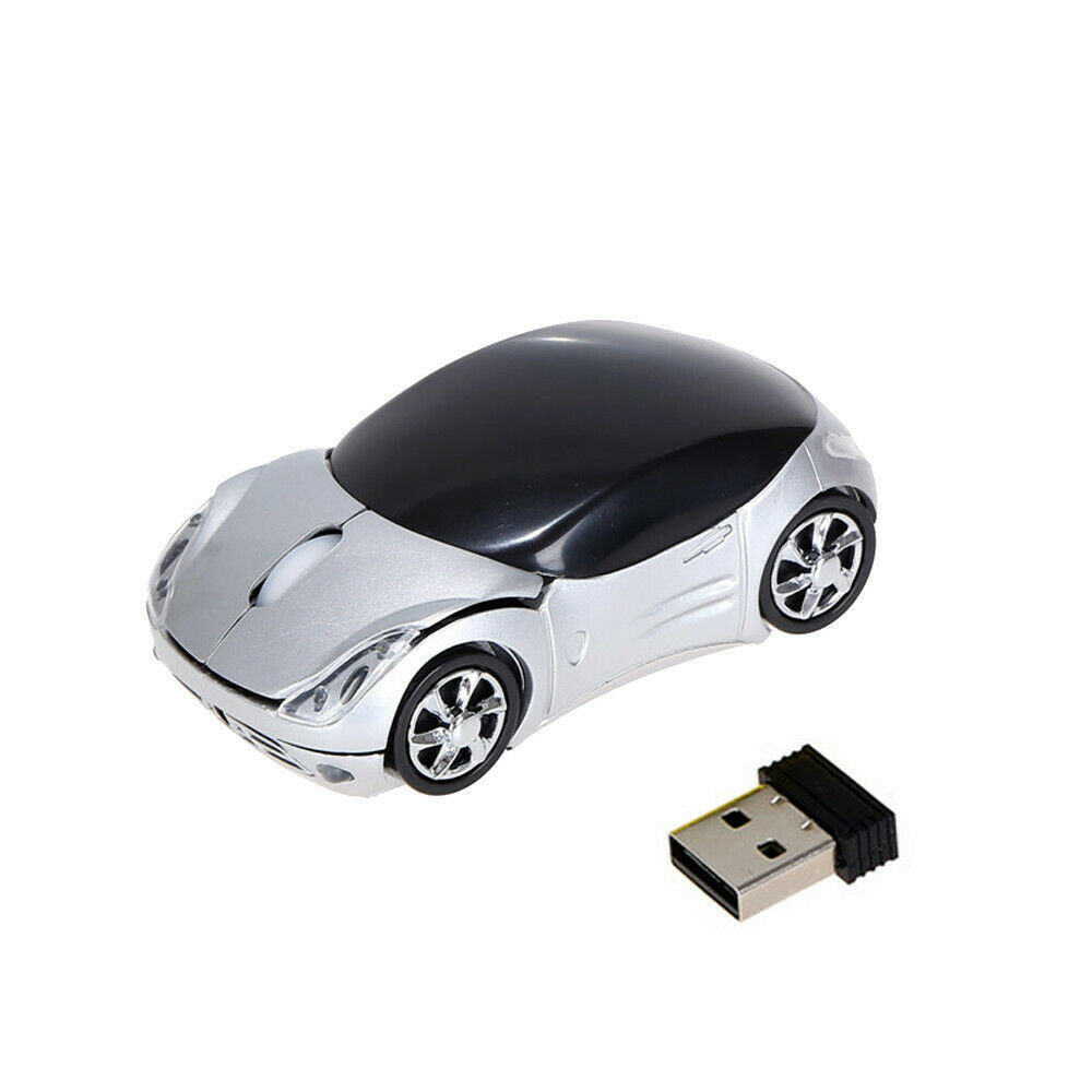 Mini Sports Car-Inspired Wireless Mouse - 1200 DPI, Four-Way Scroll, 2.4GHz | 6 Colours