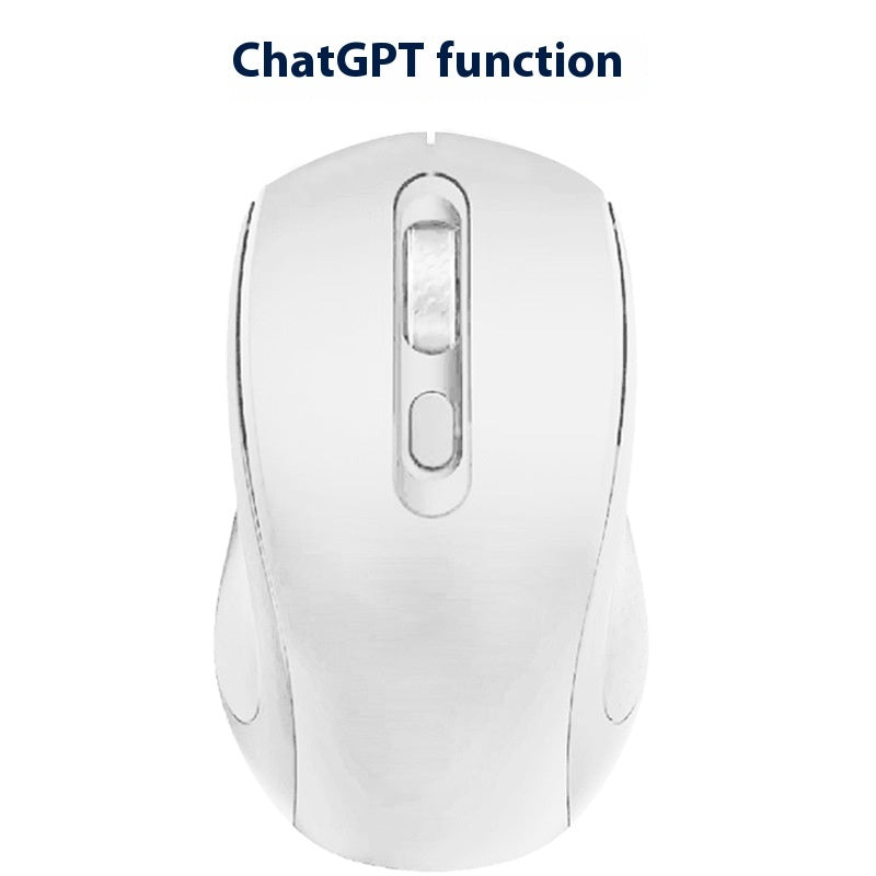 Dual-Mode Bluetooth 5.0 & 2.4GHz Wireless Rechargeable Mouse - 4000 DPI, Ergonomic | White & Black