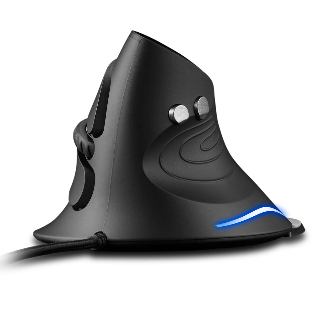 Vertical Ergonomic Mouse - 4-Gear Colour-Coded DPI up to 3200, 6 Buttons | Wired or Wireless