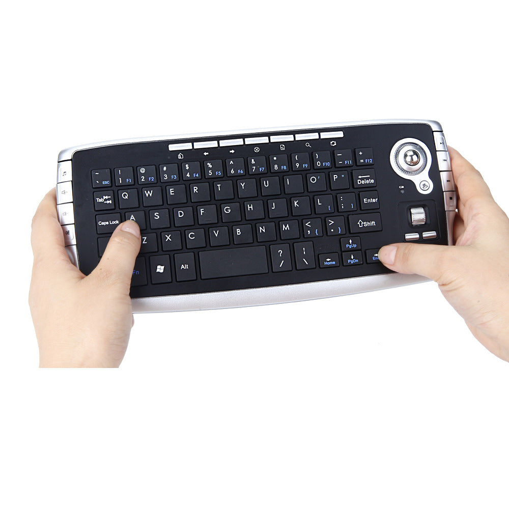 Mini 2.4G Wireless Keyboard with Integrated Touchpad - 78 Keys, Multimedia Shortcuts