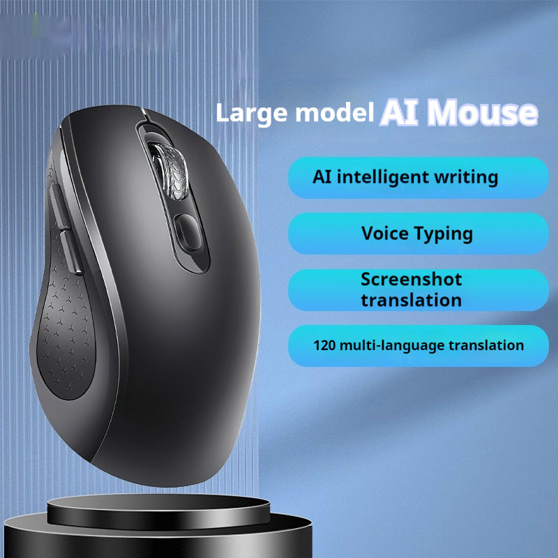Dual-Mode Bluetooth 5.0 & 2.4GHz Wireless Rechargeable Mouse - 4000 DPI, Ergonomic | White & Black
