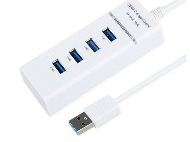 USB 3.0 Hub 4-Port Splitter - 5Gbps High-Speed Expansion