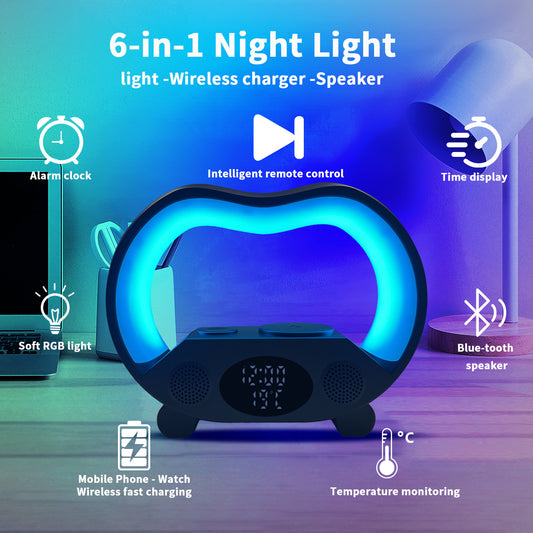 2024-new-6-in-1-smart-remote-control-bluetooth-compatible-ambience-intelligent-led-table-lamp-multi-function-wireless-charger-night-light-bluetooth-compatible-speaker