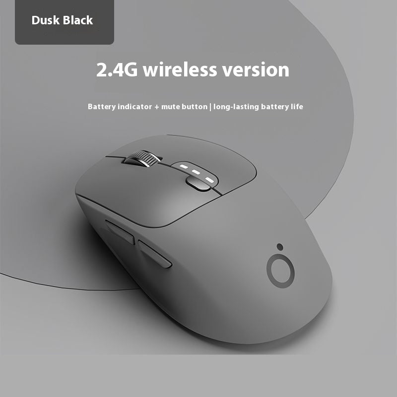 Q5 Silent Wireless Mouse - 5 Buttons | 2.4GHz or Dual-Mode Bluetooth | Matcha, Milk Tea, Sky Blue & More