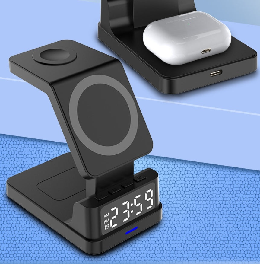 magnetic-three-in-one-15w-wireless-charger-with-clock