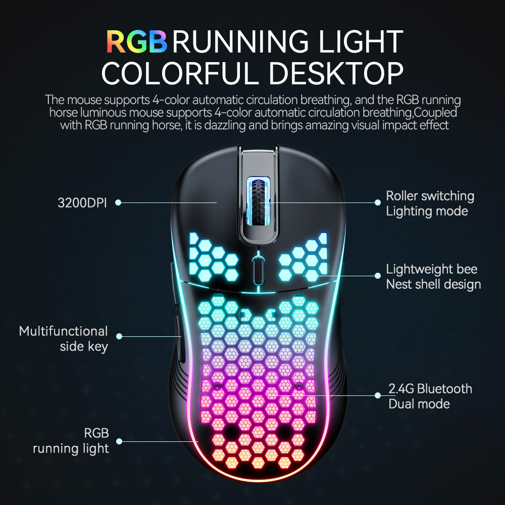 sa-1-dual-mode-honeycomb-shell-rgb-wireless-bluetooth-computer-gaming-mouse