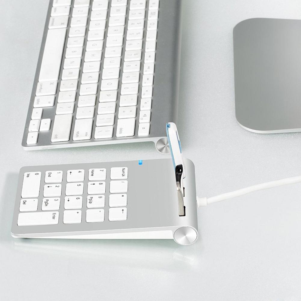 USB 2.0 Numeric Keypad - 18-Key Wired Number Pad, Plug & Play, Universal
