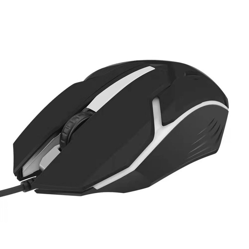 X1 Wired Luminous Mouse - USB, 1.2m Cable | Black & White