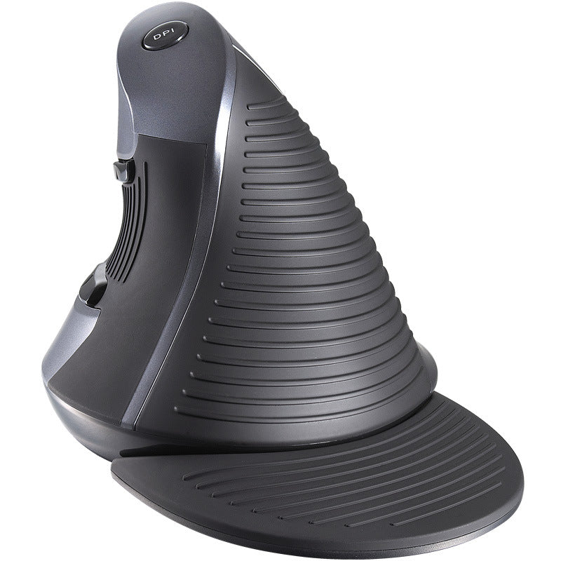 Wired Ergonomic Vertical Mouse with Detachable Palm Rest | ABS, Wrist Support | Black