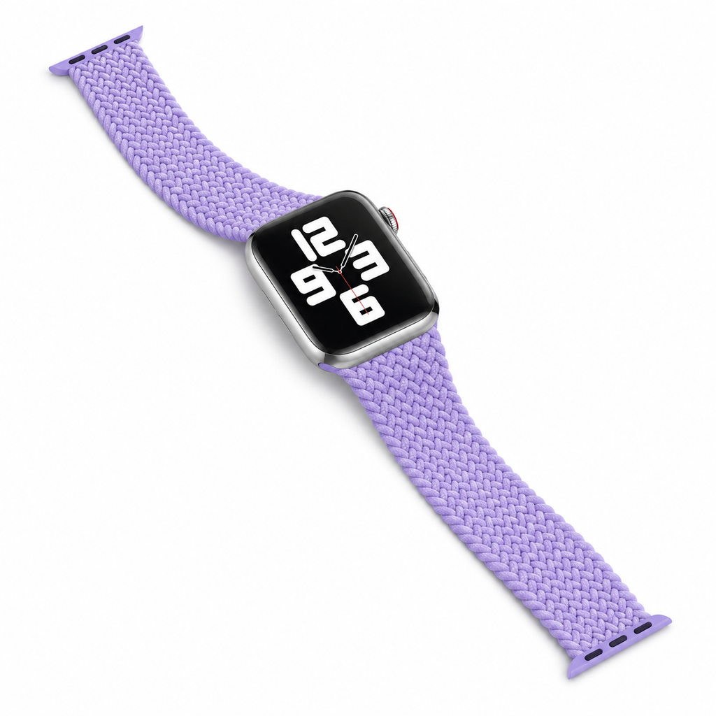 Apple Watch Nylon Braided Elastic Strap | Single Loop | Light Purple | 38/40mm & 42/44mm | XS–L
