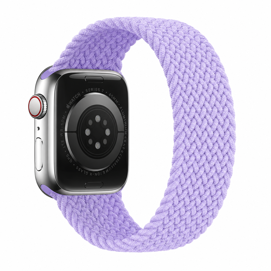 Apple Watch Nylon Braided Elastic Strap | Single Loop | Light Purple | 38/40mm & 42/44mm | XS–L