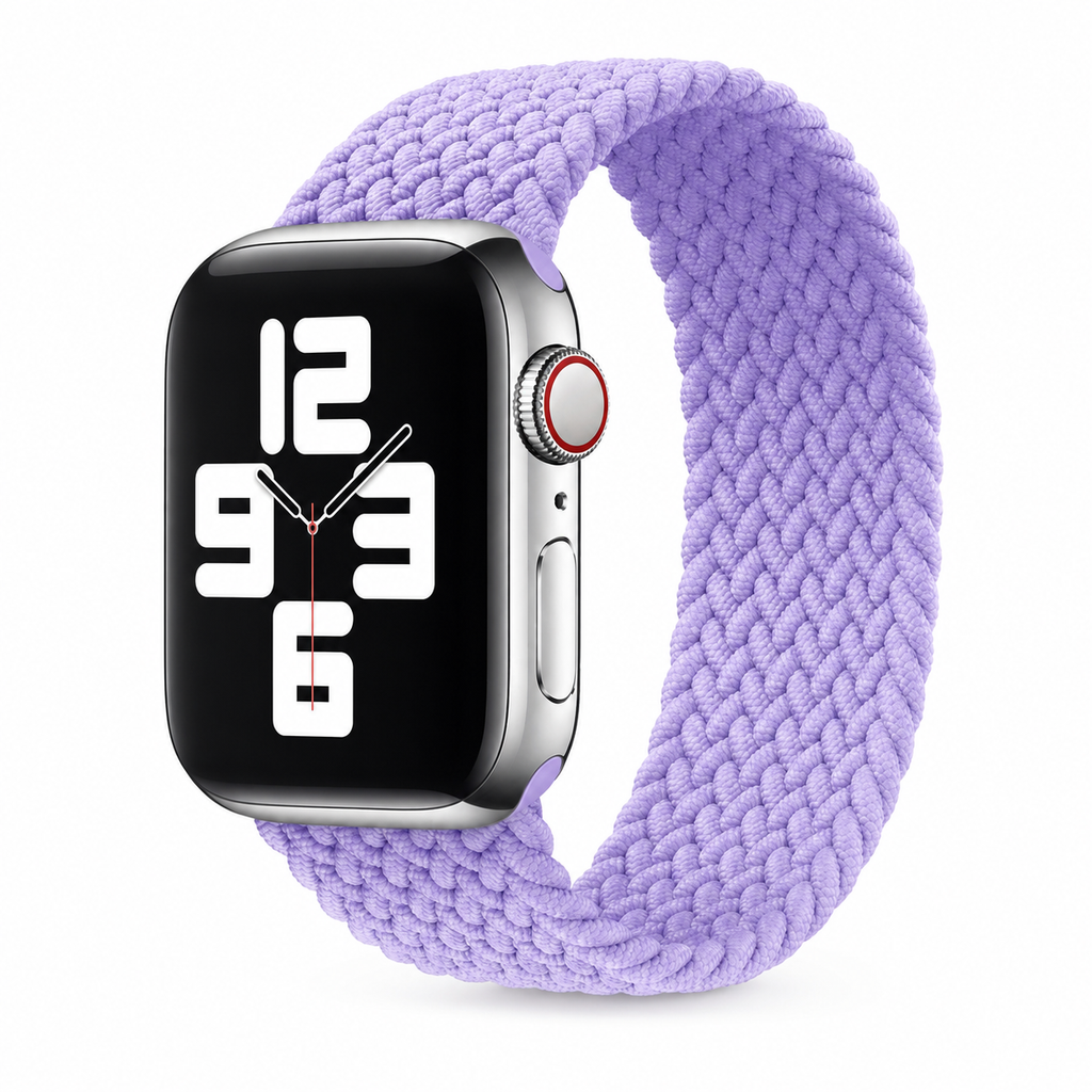 Apple Watch Nylon Braided Elastic Strap | Single Loop | Light Purple | 38/40mm & 42/44mm | XS–L