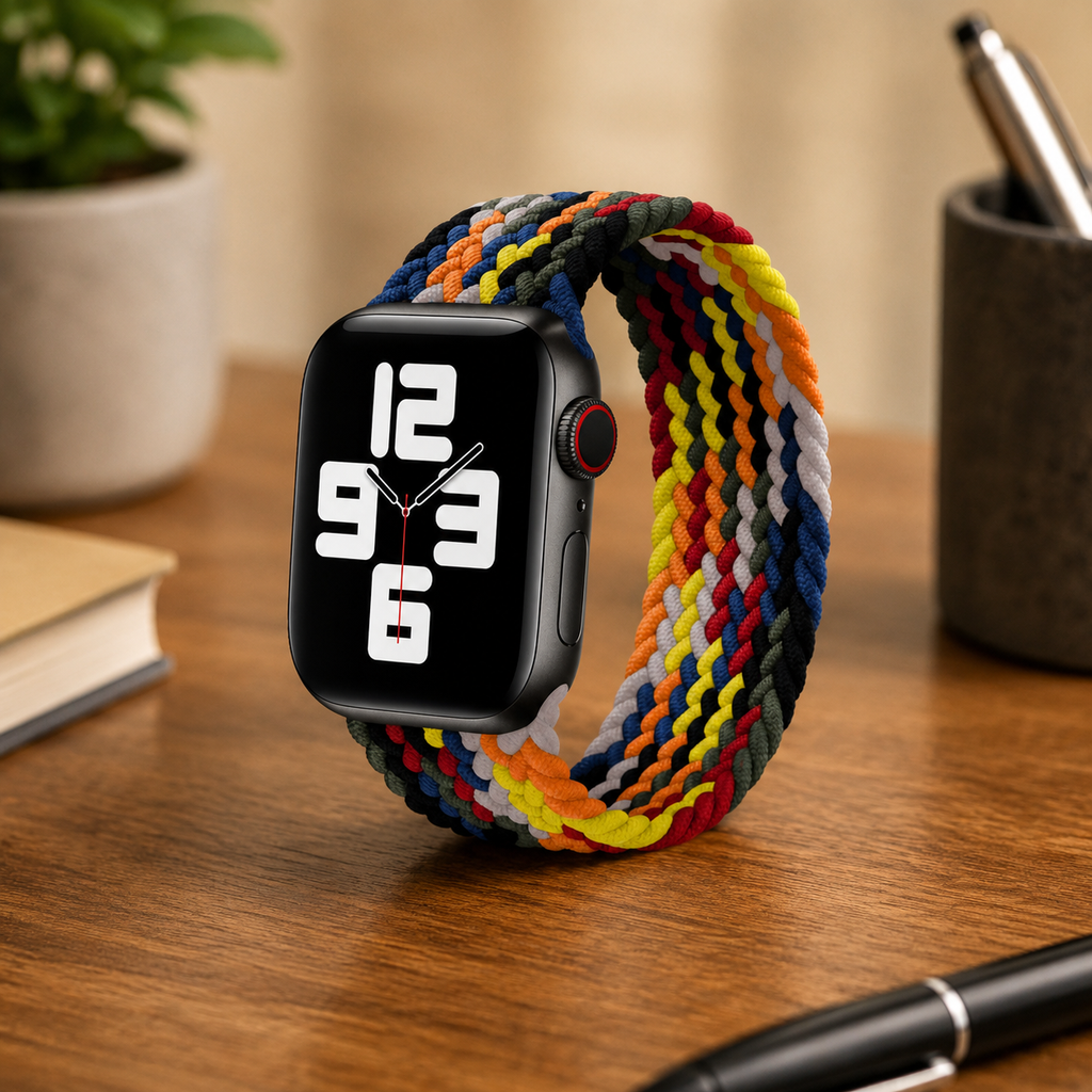 Apple Watch Nylon Braided Elastic Strap | Single Loop | Colourful | 38/40mm & 42/44mm | XS–L